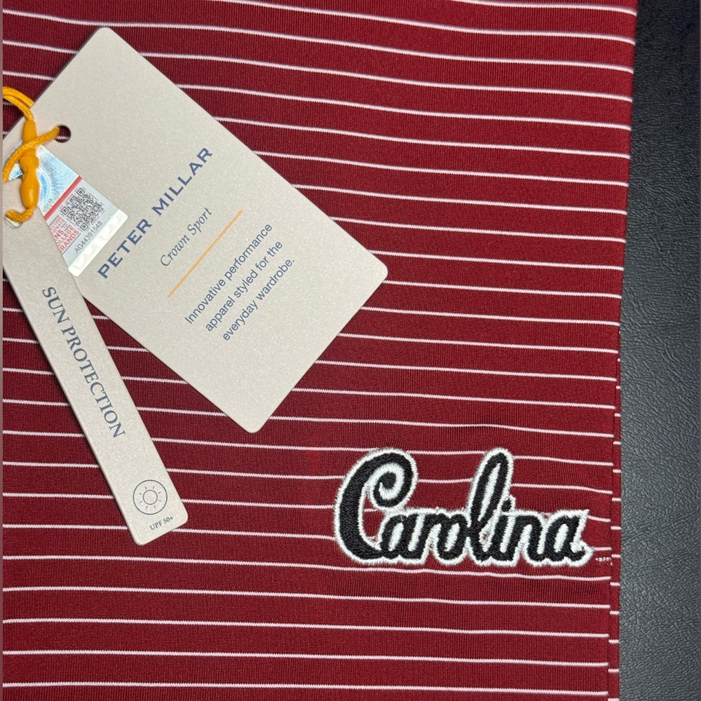 PETER MILLAR South Carolina Hemlock Stripe Performance Jersey Polo